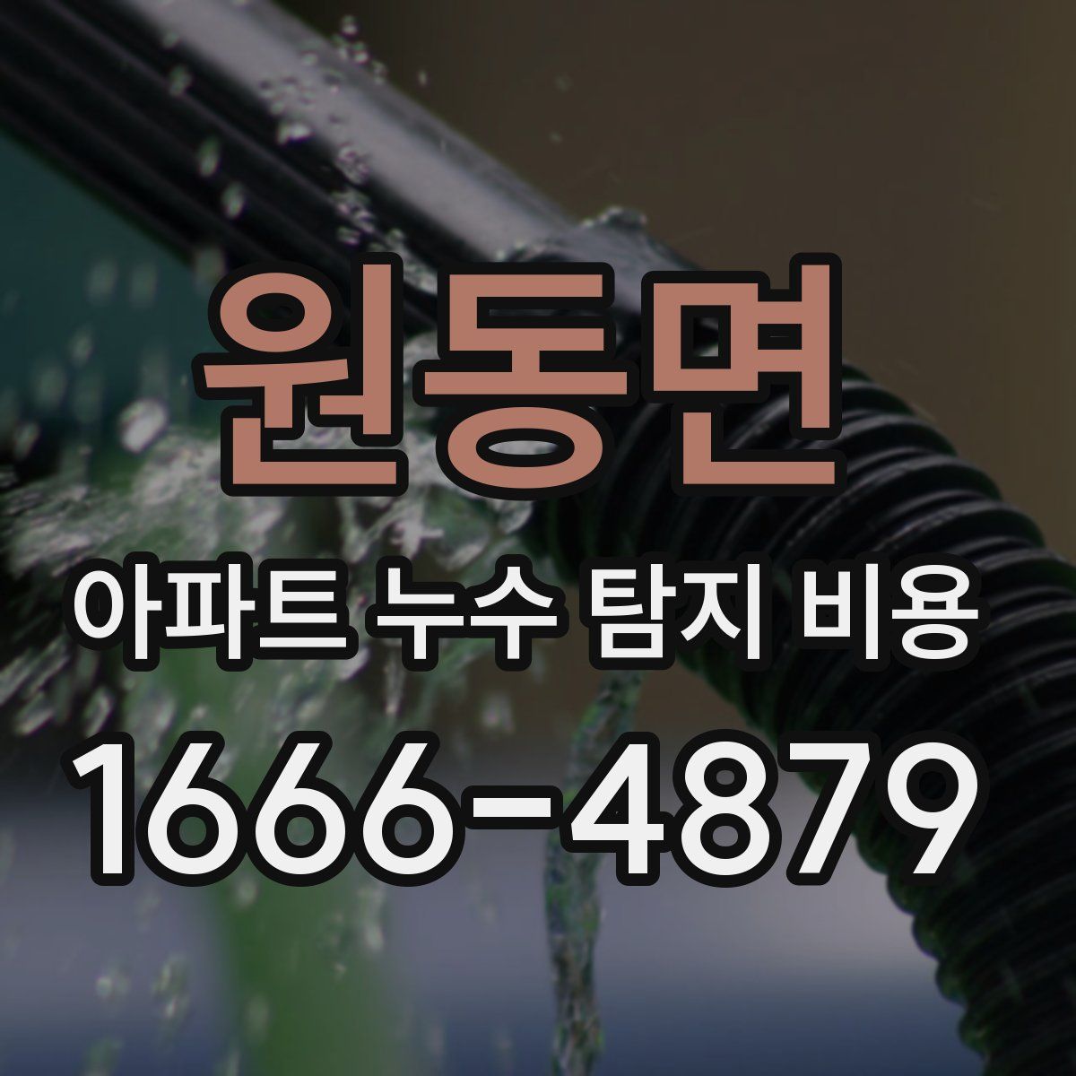 원동면 아파트 누수 탐지 비용