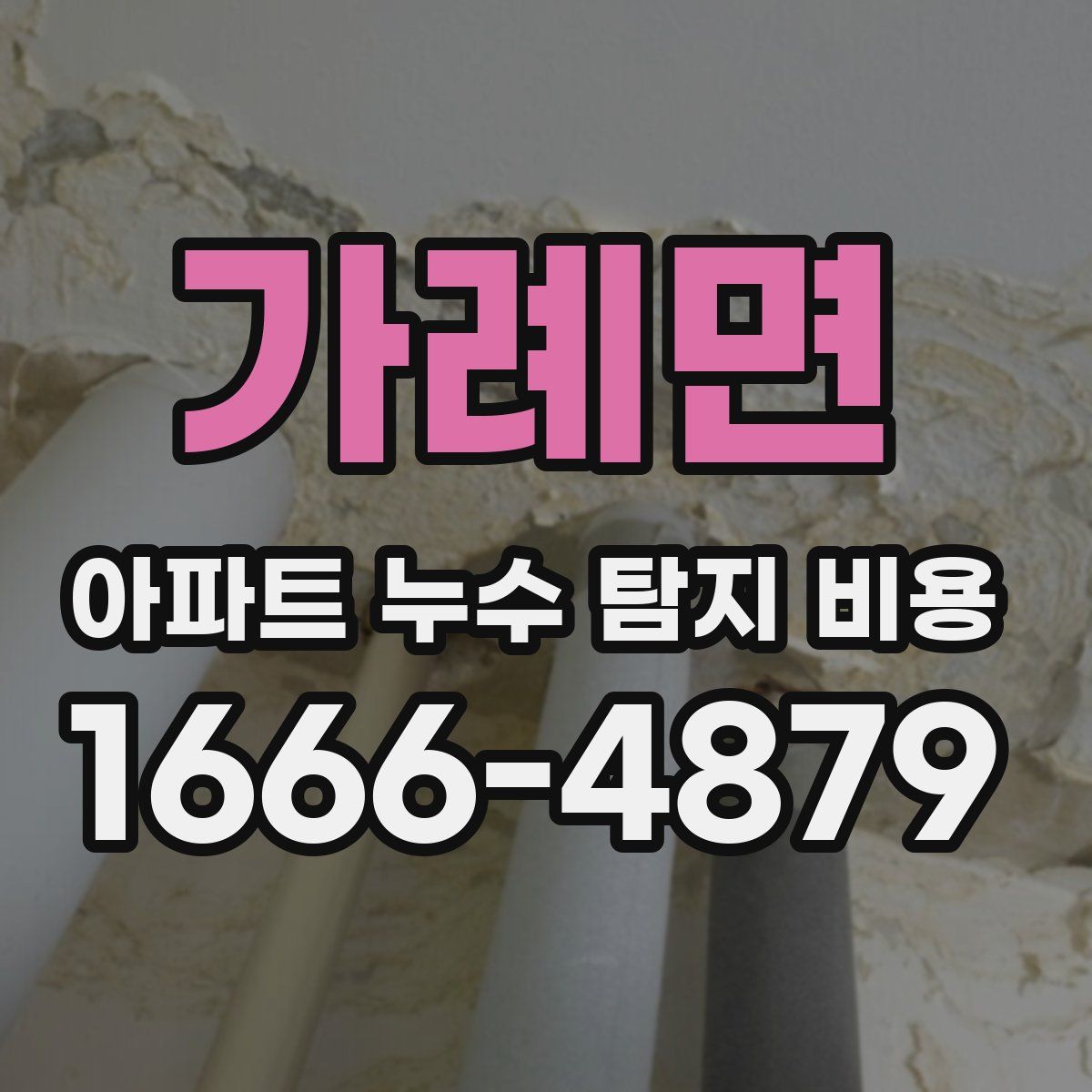 가례면 아파트 누수 탐지 비용