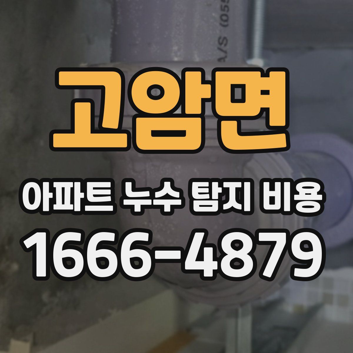 고암면 아파트 누수 탐지 비용