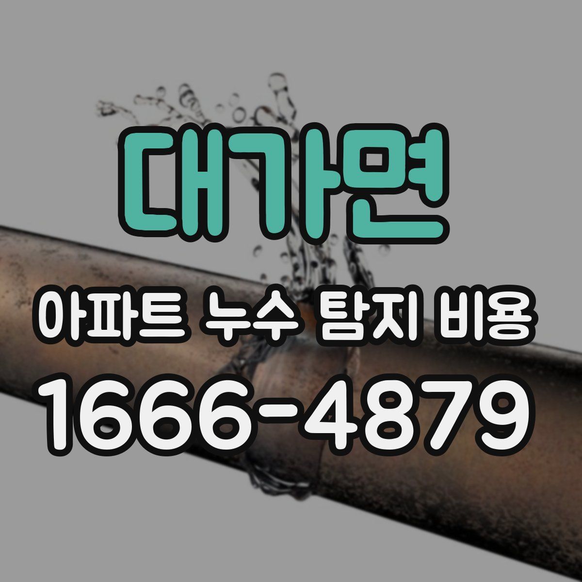 대가면 아파트 누수 탐지 비용