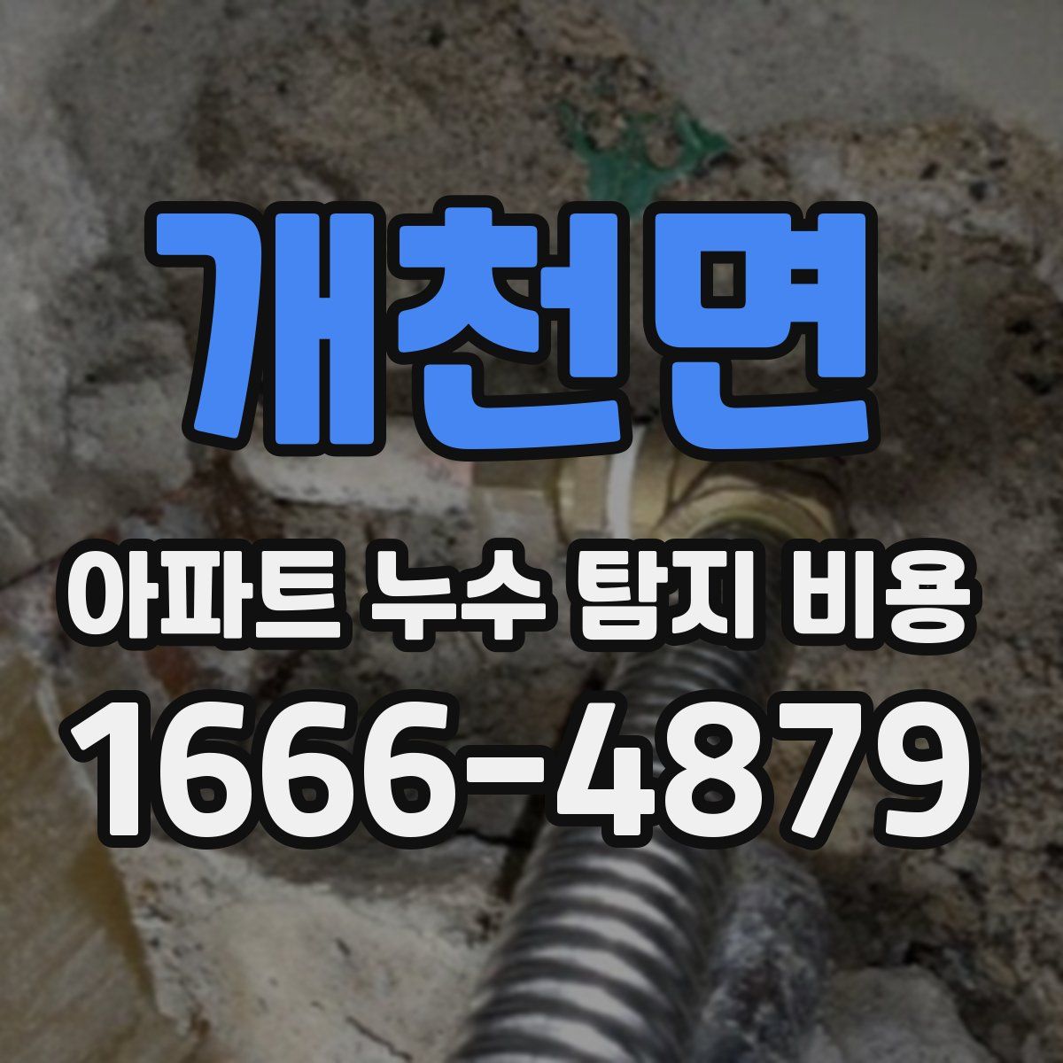 개천면 아파트 누수 탐지 비용