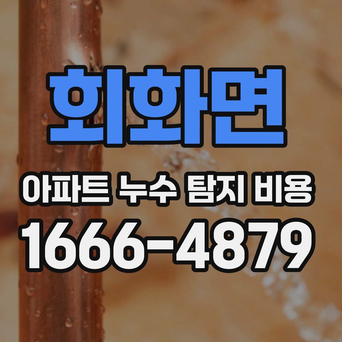 회화면 아파트 누수 탐지 비용