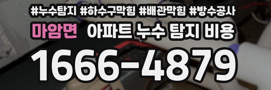 마암면 아파트 누수 탐지 비용