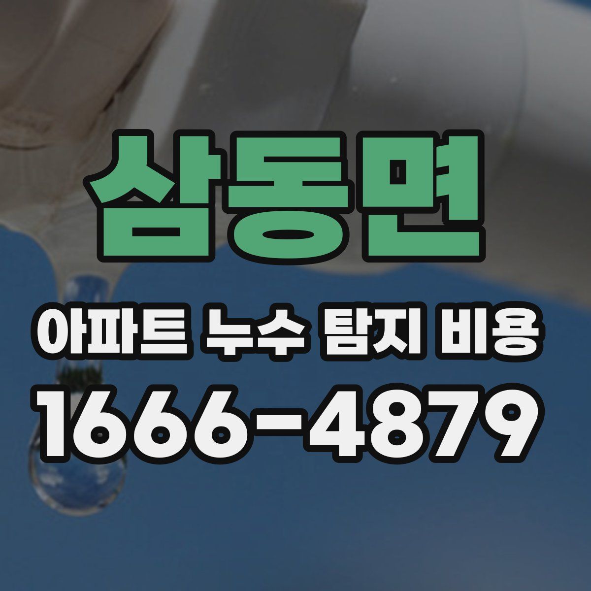 삼동면 아파트 누수 탐지 비용