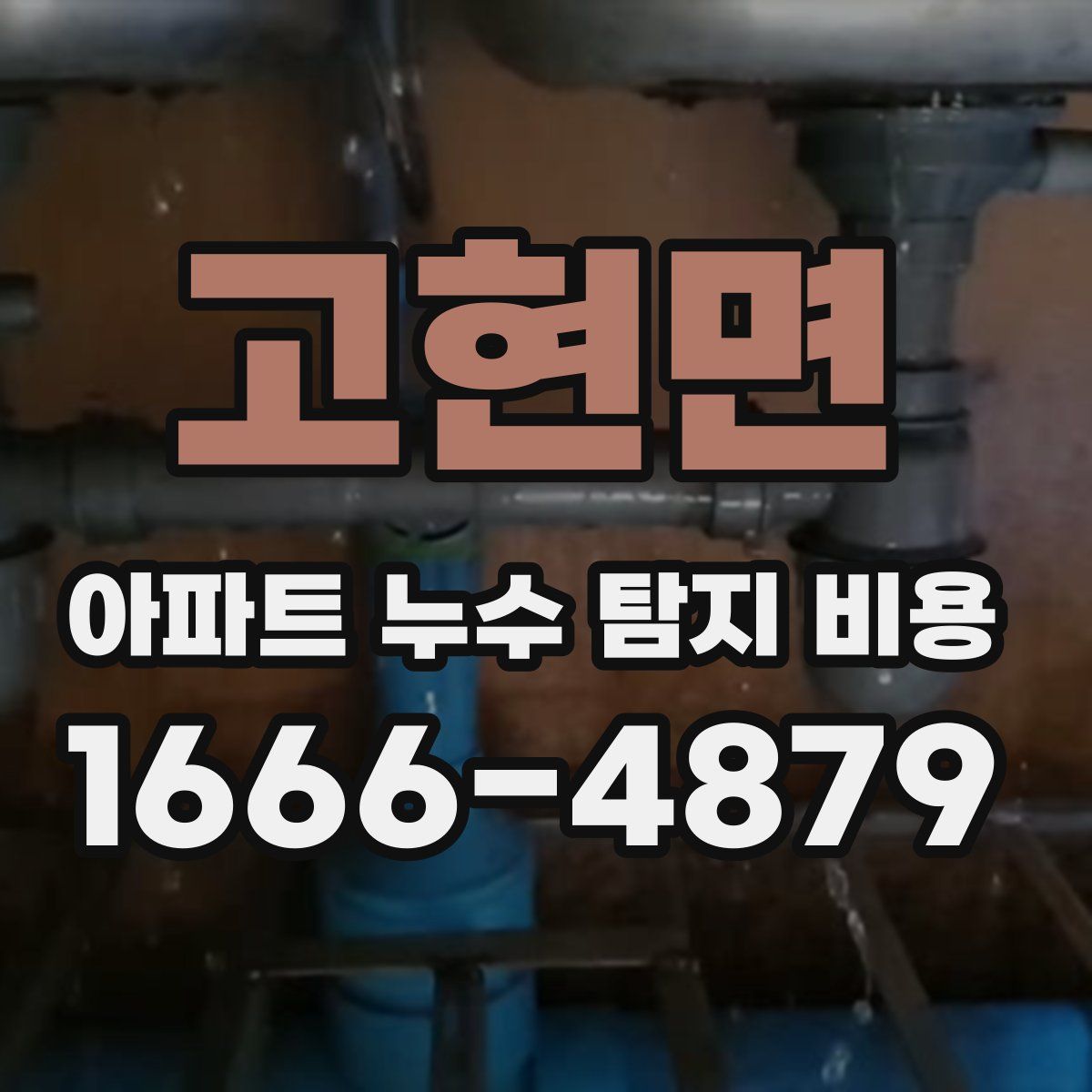 고현면 아파트 누수 탐지 비용