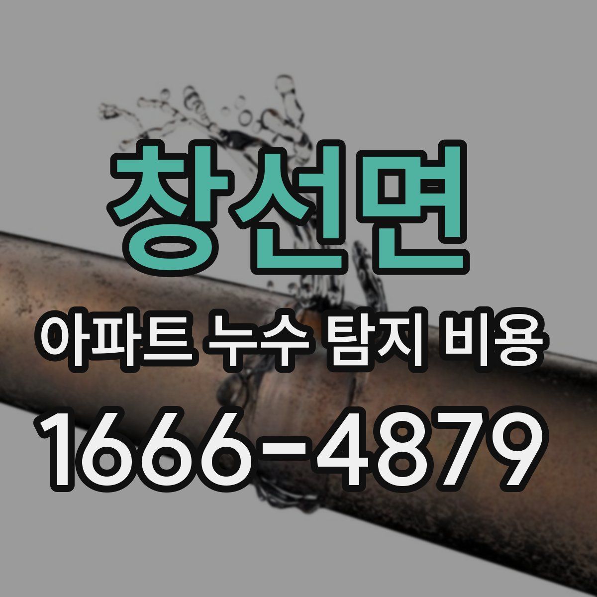 창선면 아파트 누수 탐지 비용