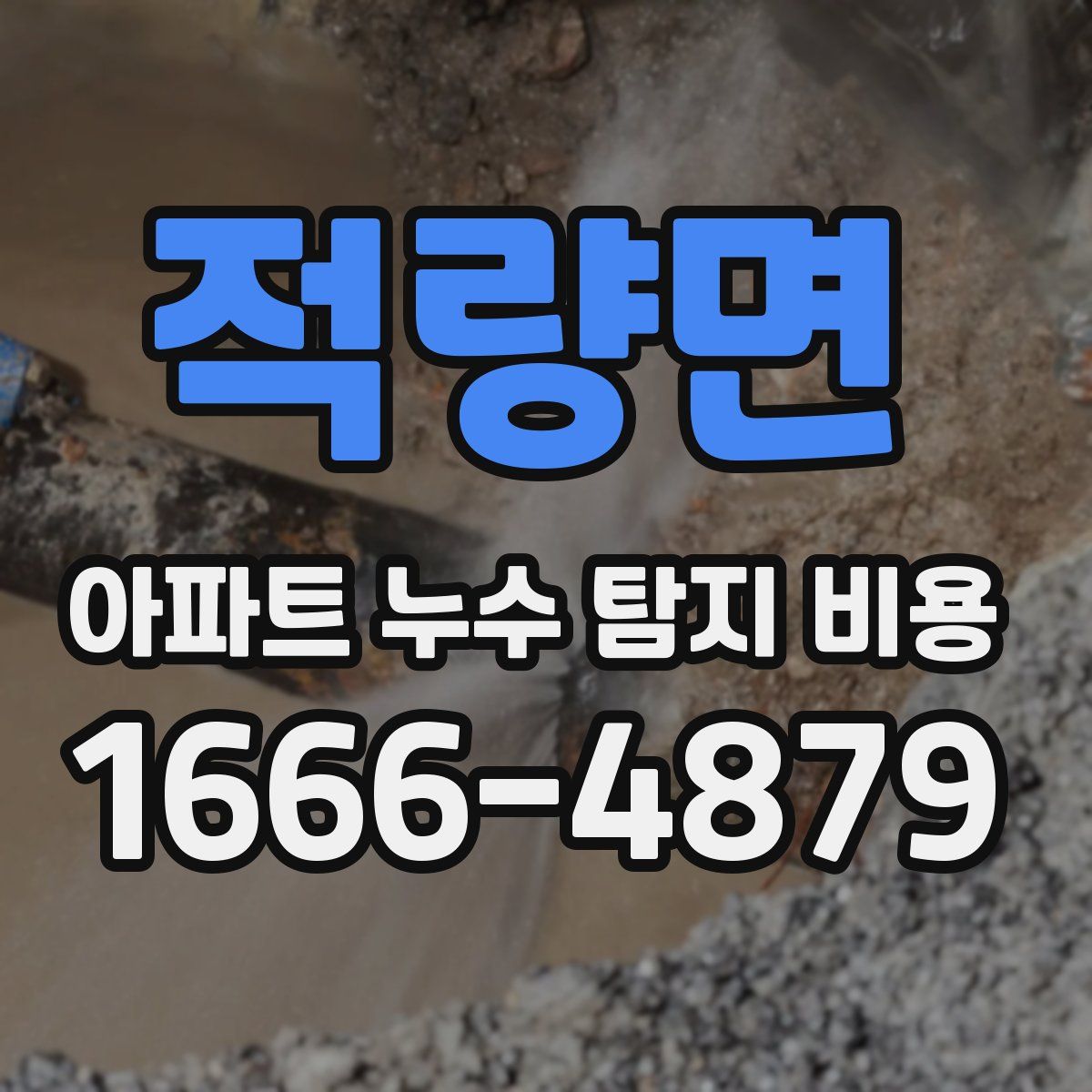 적량면 아파트 누수 탐지 비용