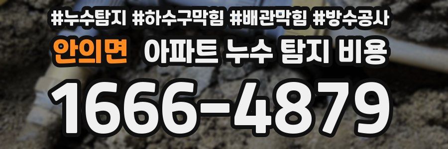 안의면 아파트 누수 탐지 비용