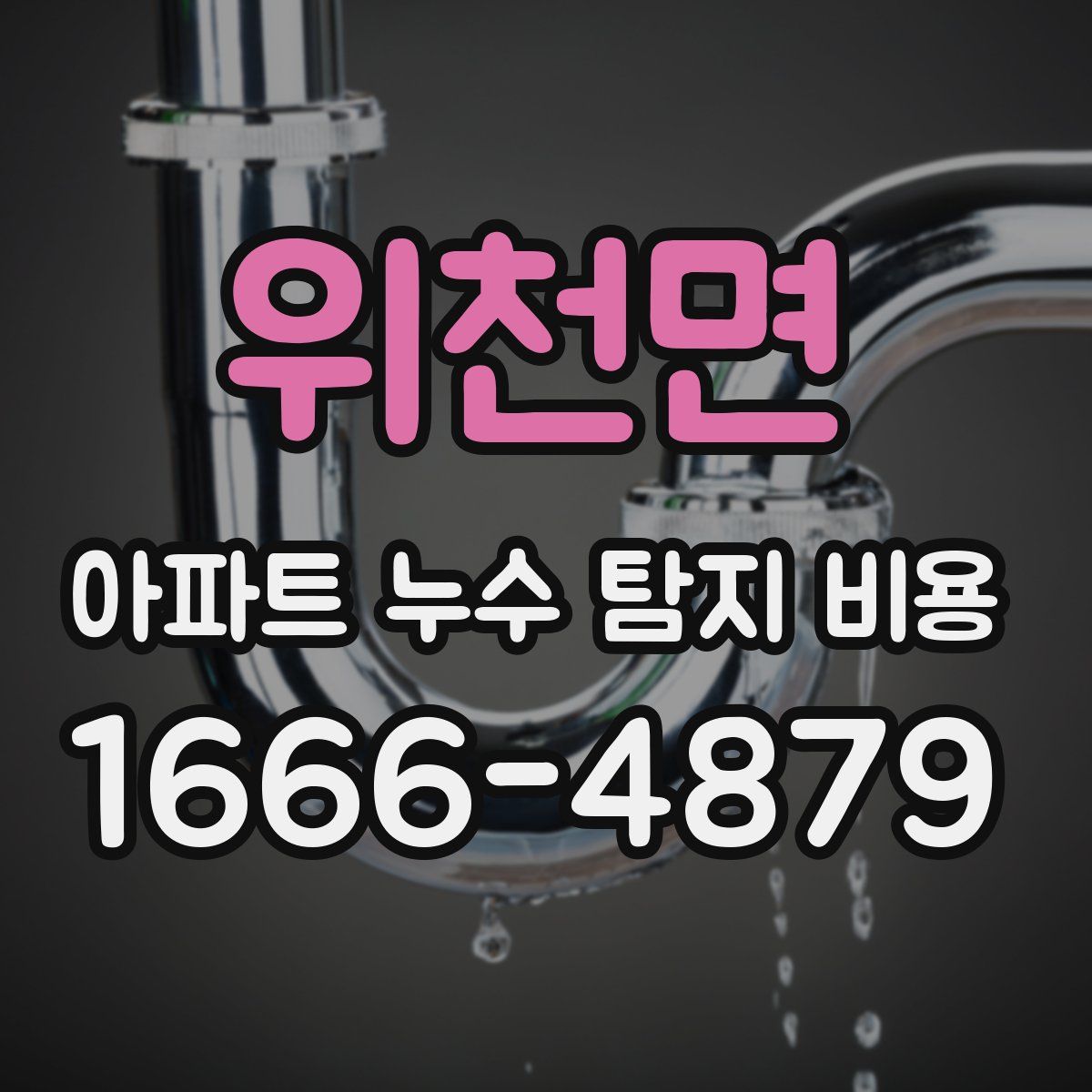 위천면 아파트 누수 탐지 비용