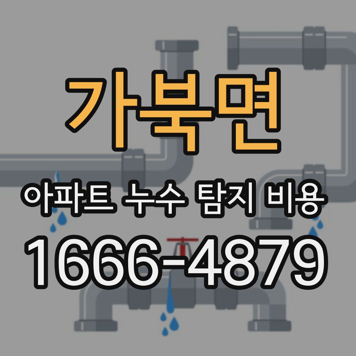 가북면 아파트 누수 탐지 비용