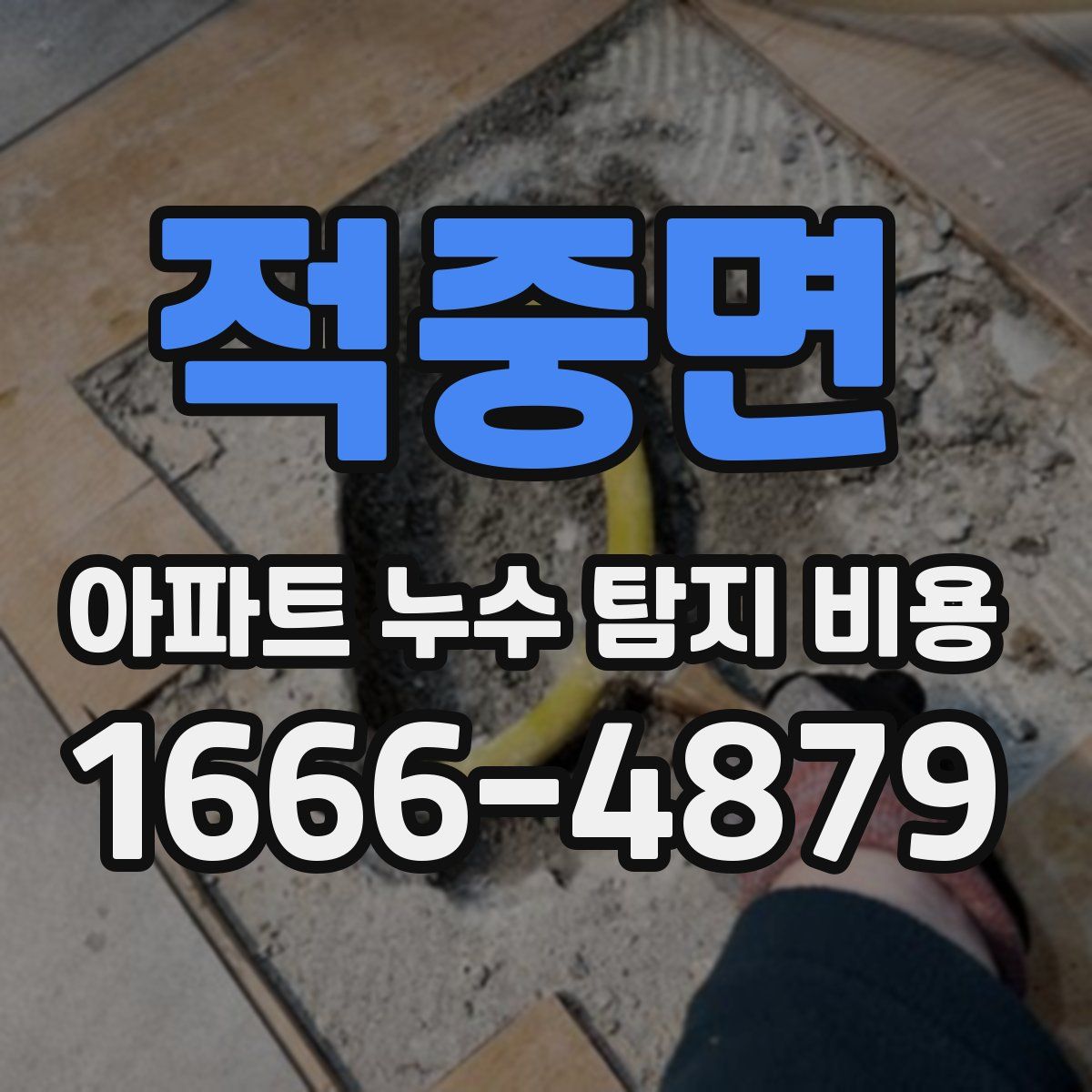 적중면 아파트 누수 탐지 비용