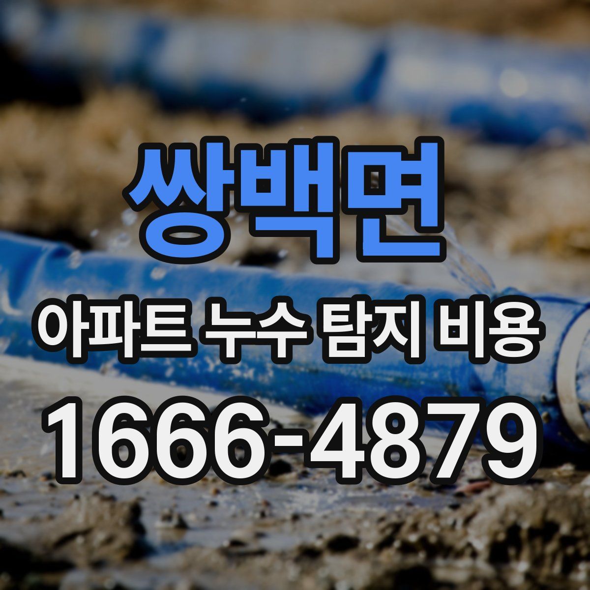 쌍백면 아파트 누수 탐지 비용