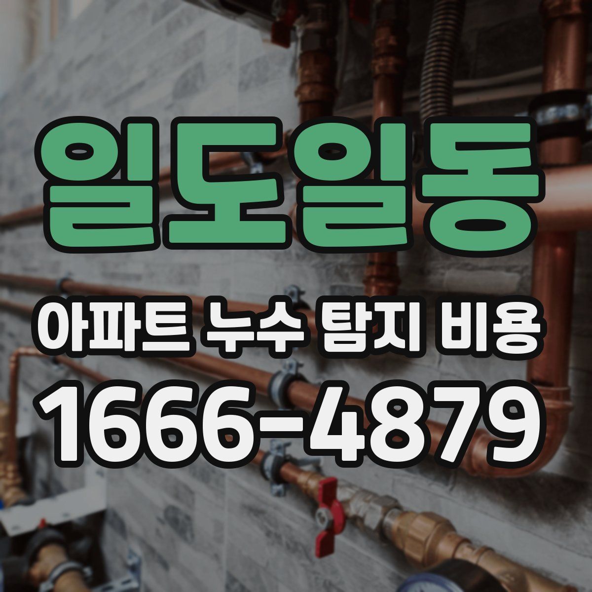 일도일동 아파트 누수 탐지 비용