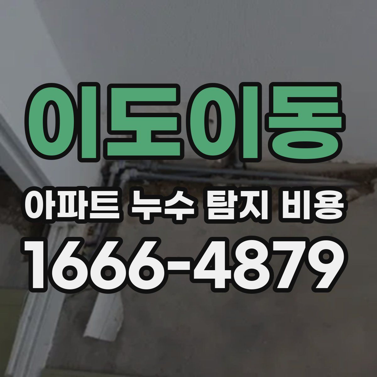 이도이동 아파트 누수 탐지 비용