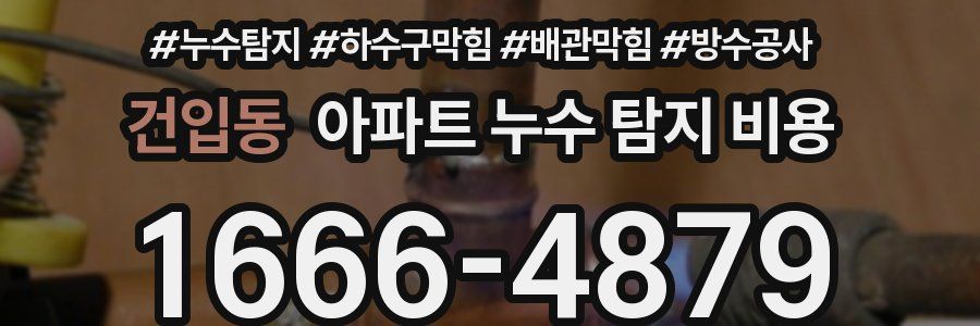 건입동 아파트 누수 탐지 비용