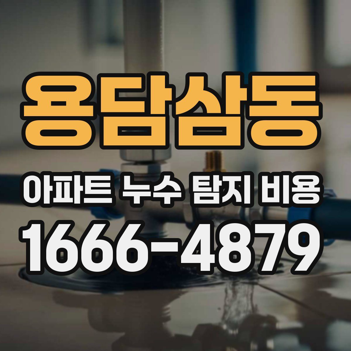 용담삼동 아파트 누수 탐지 비용