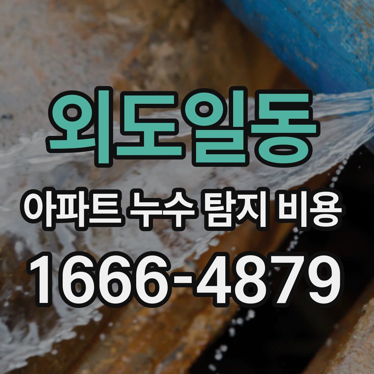 외도일동 아파트 누수 탐지 비용