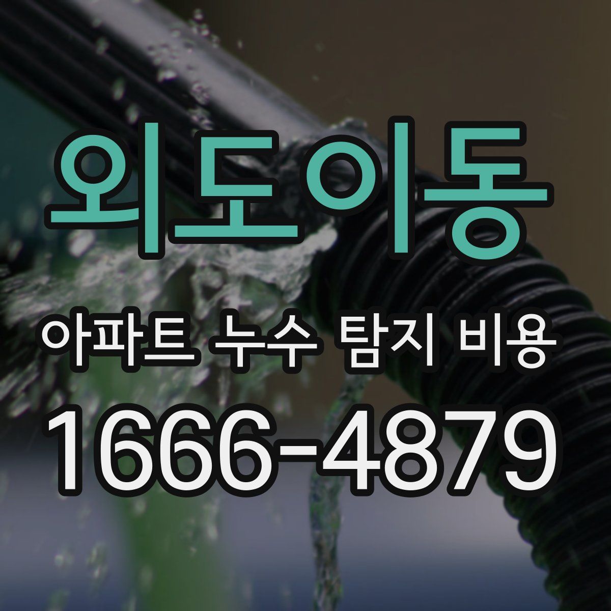 외도이동 아파트 누수 탐지 비용
