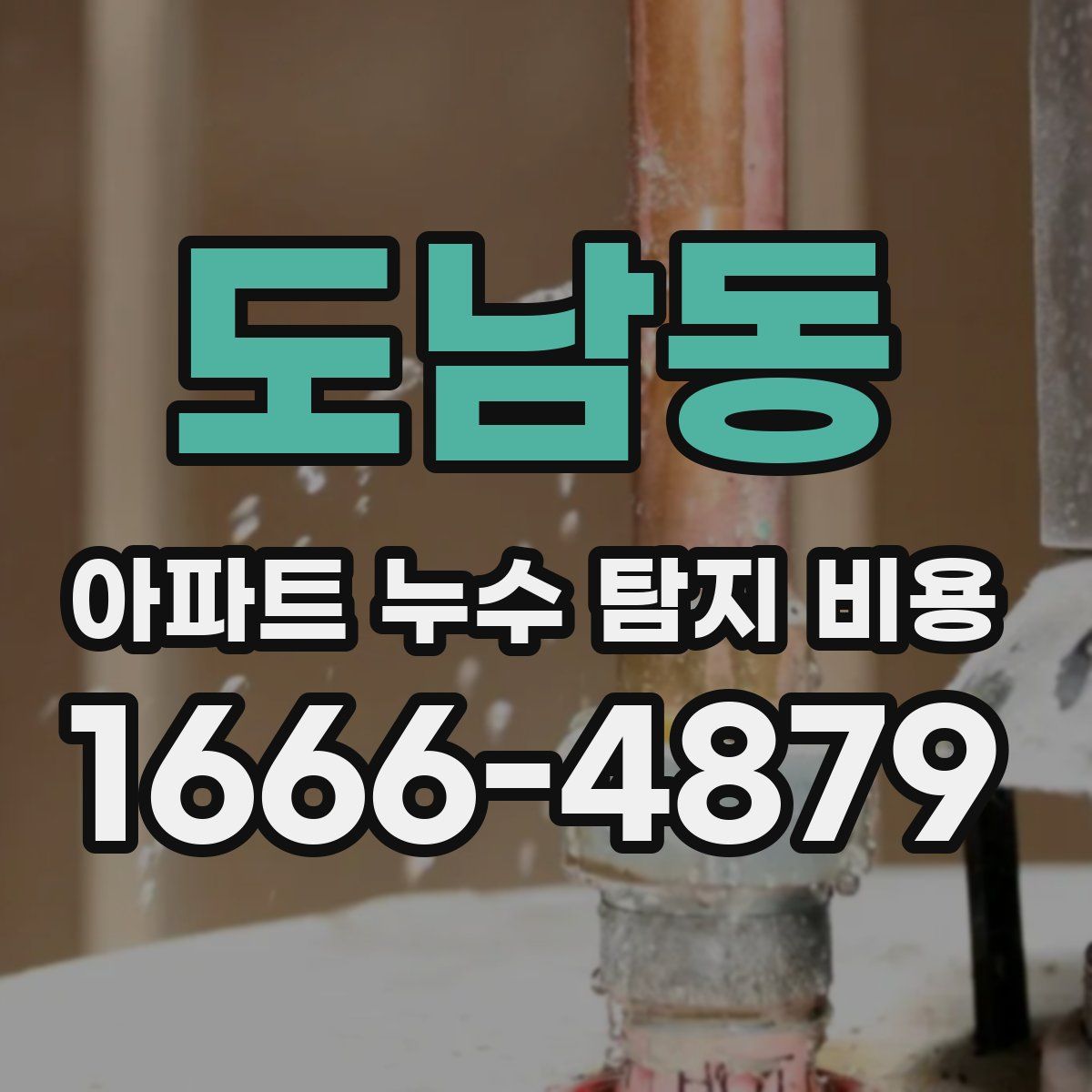 도남동 아파트 누수 탐지 비용