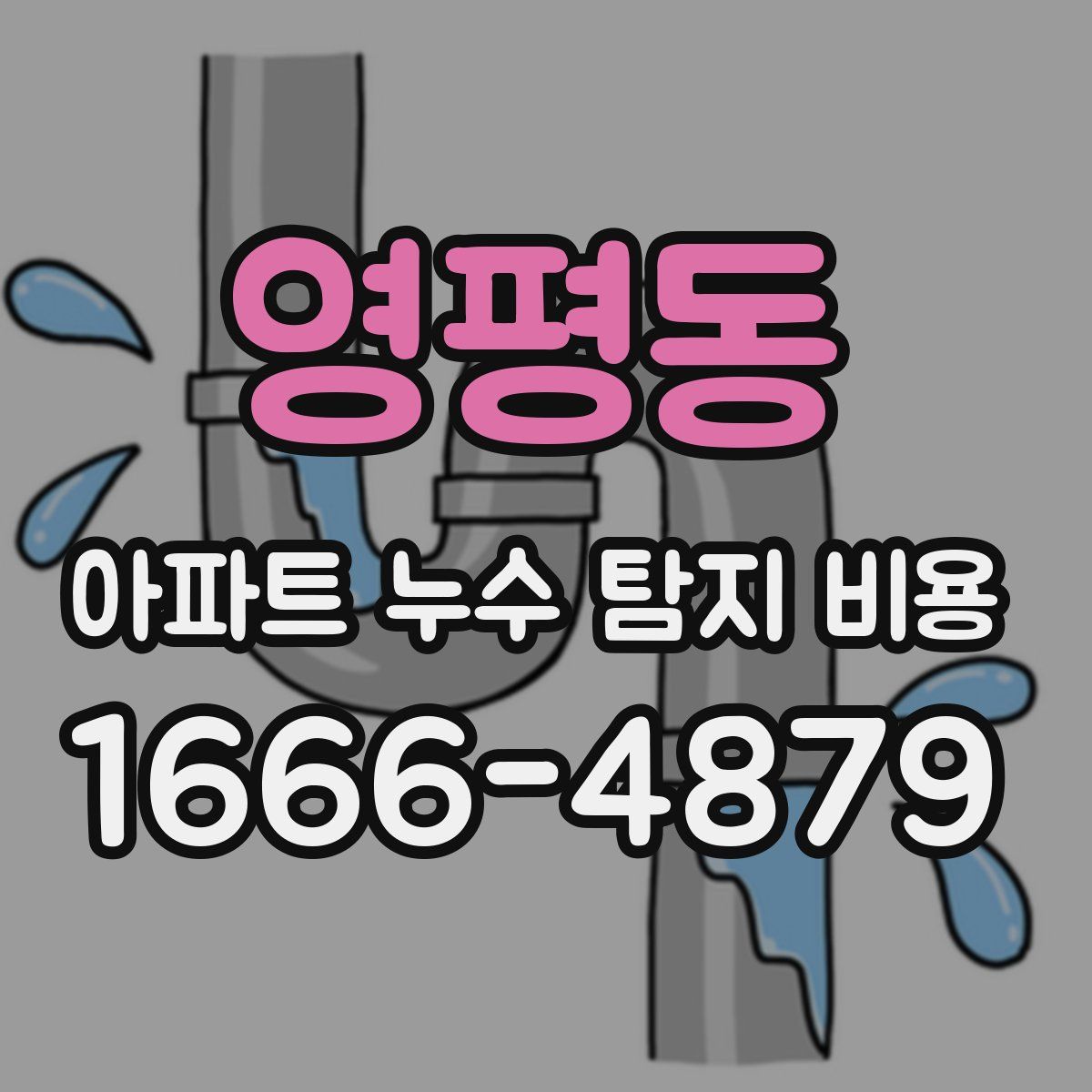 영평동 아파트 누수 탐지 비용