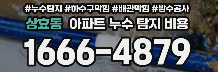 상효동 아파트 누수 탐지 비용