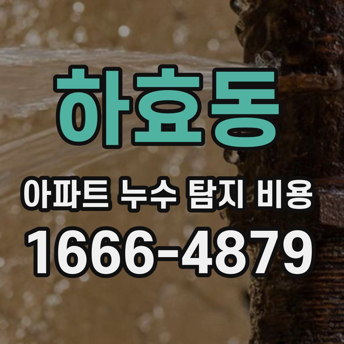 하효동 아파트 누수 탐지 비용