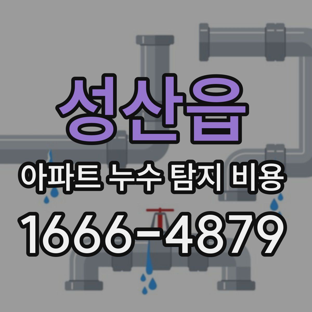 성산읍 아파트 누수 탐지 비용