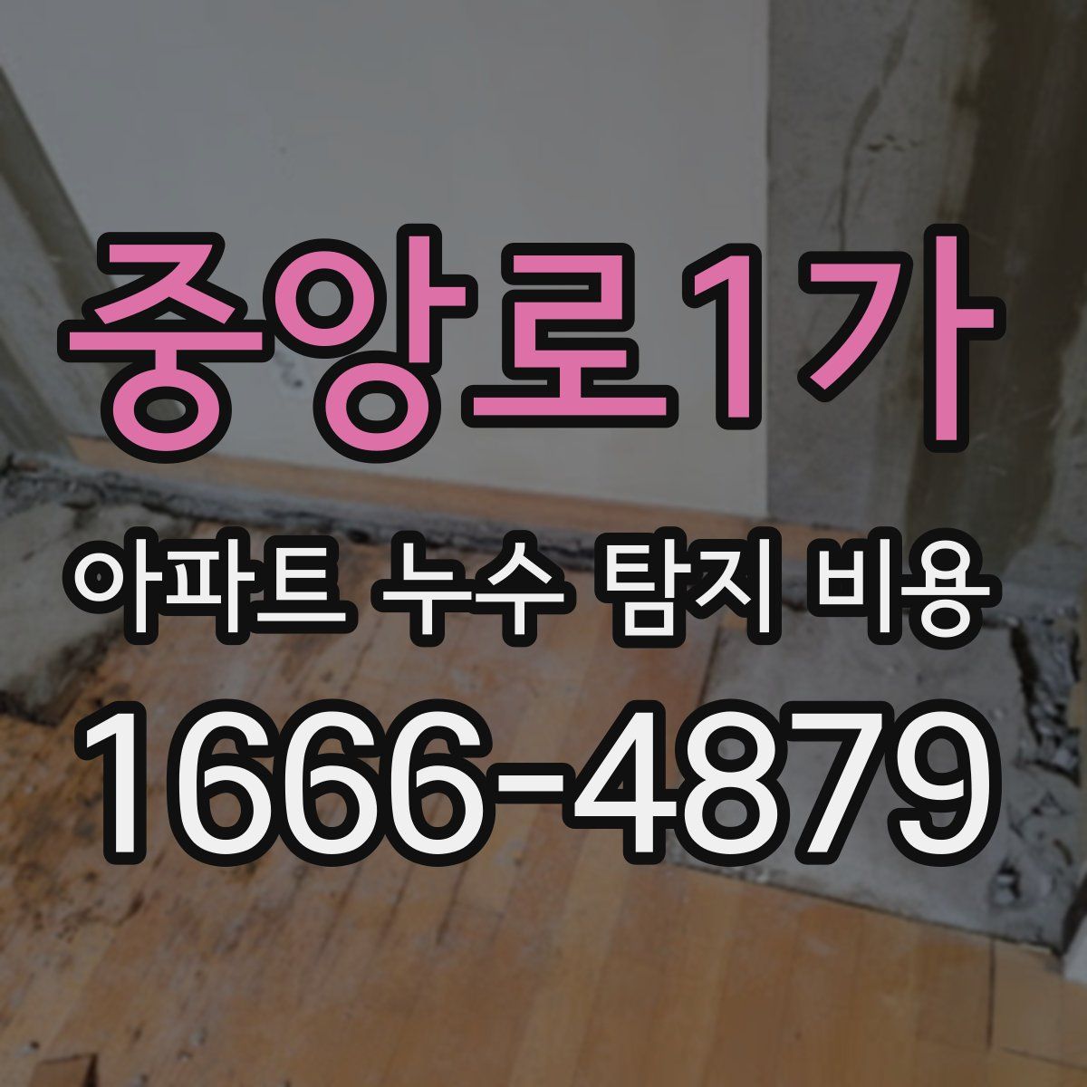 중앙로1가 아파트 누수 탐지 비용