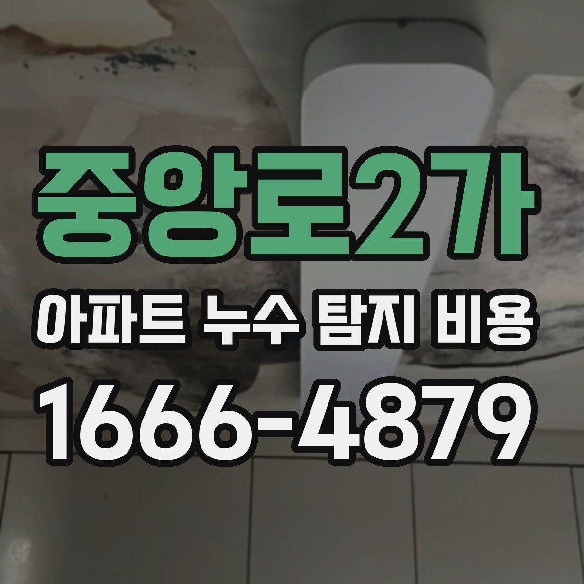 중앙로2가 아파트 누수 탐지 비용