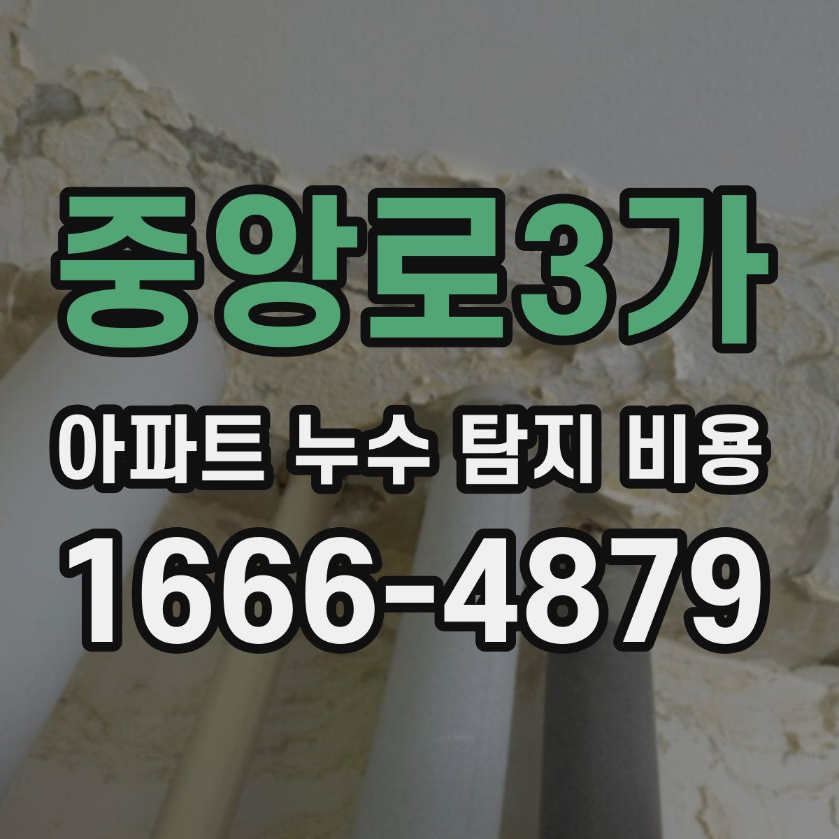 중앙로3가 아파트 누수 탐지 비용