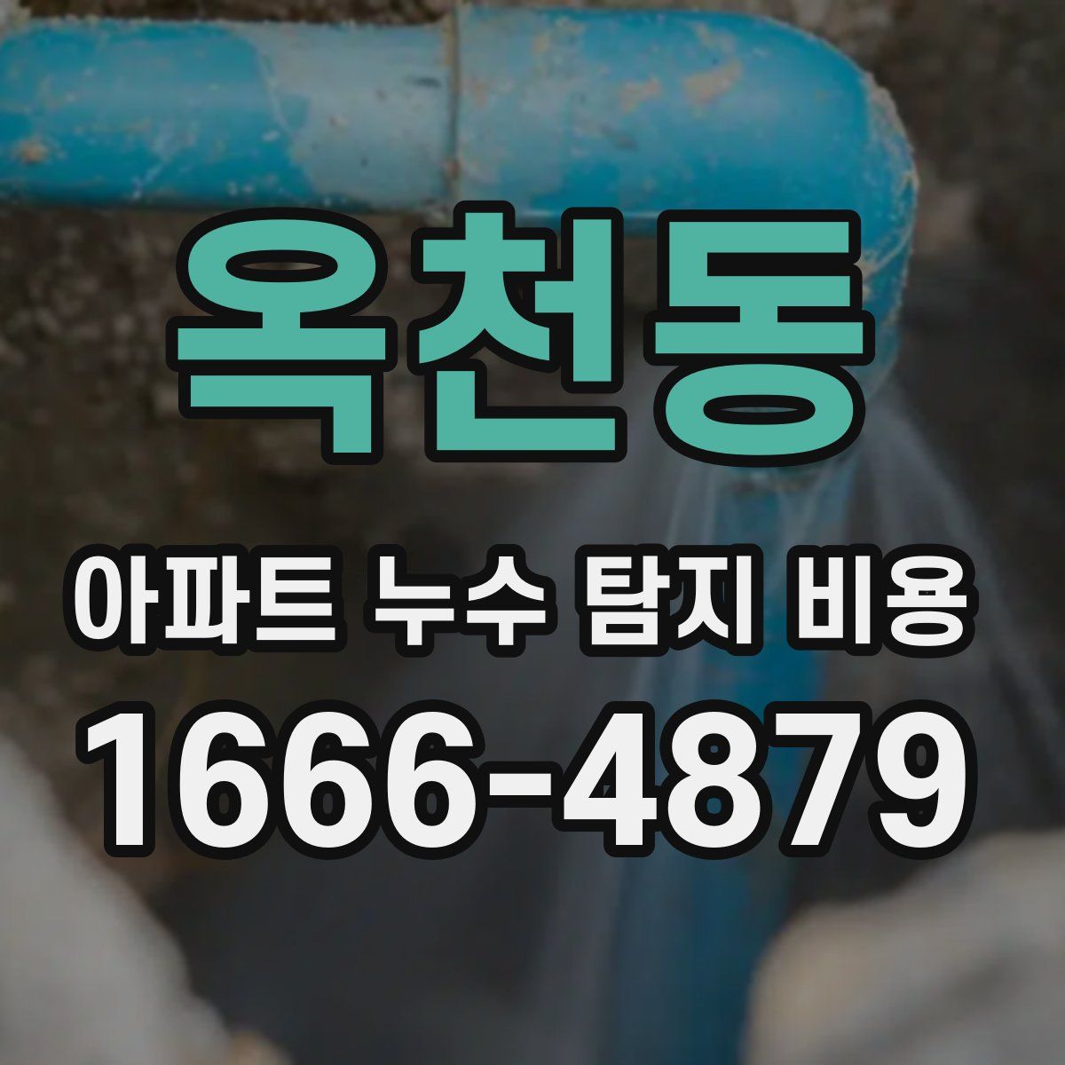 옥천동 아파트 누수 탐지 비용