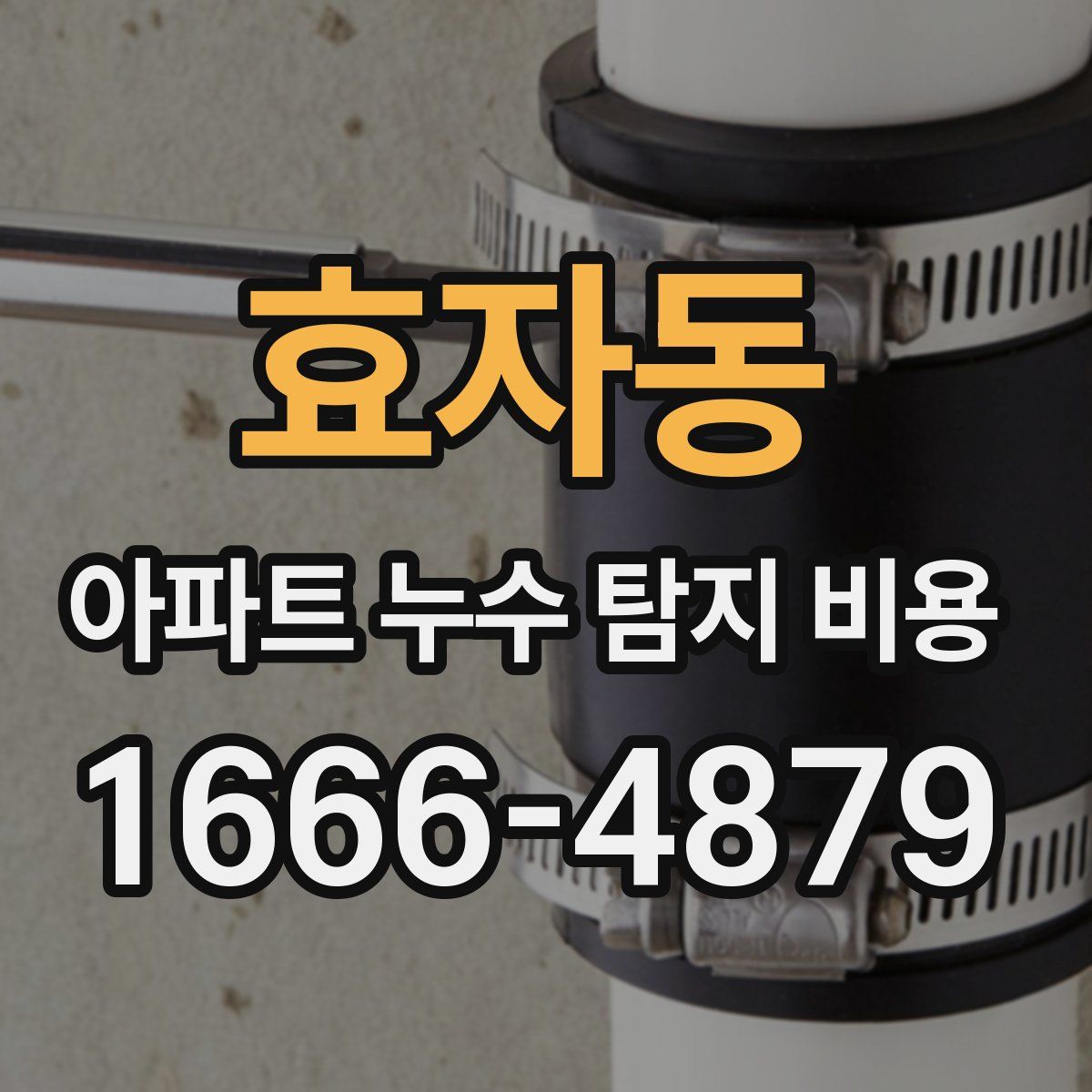 효자동 아파트 누수 탐지 비용