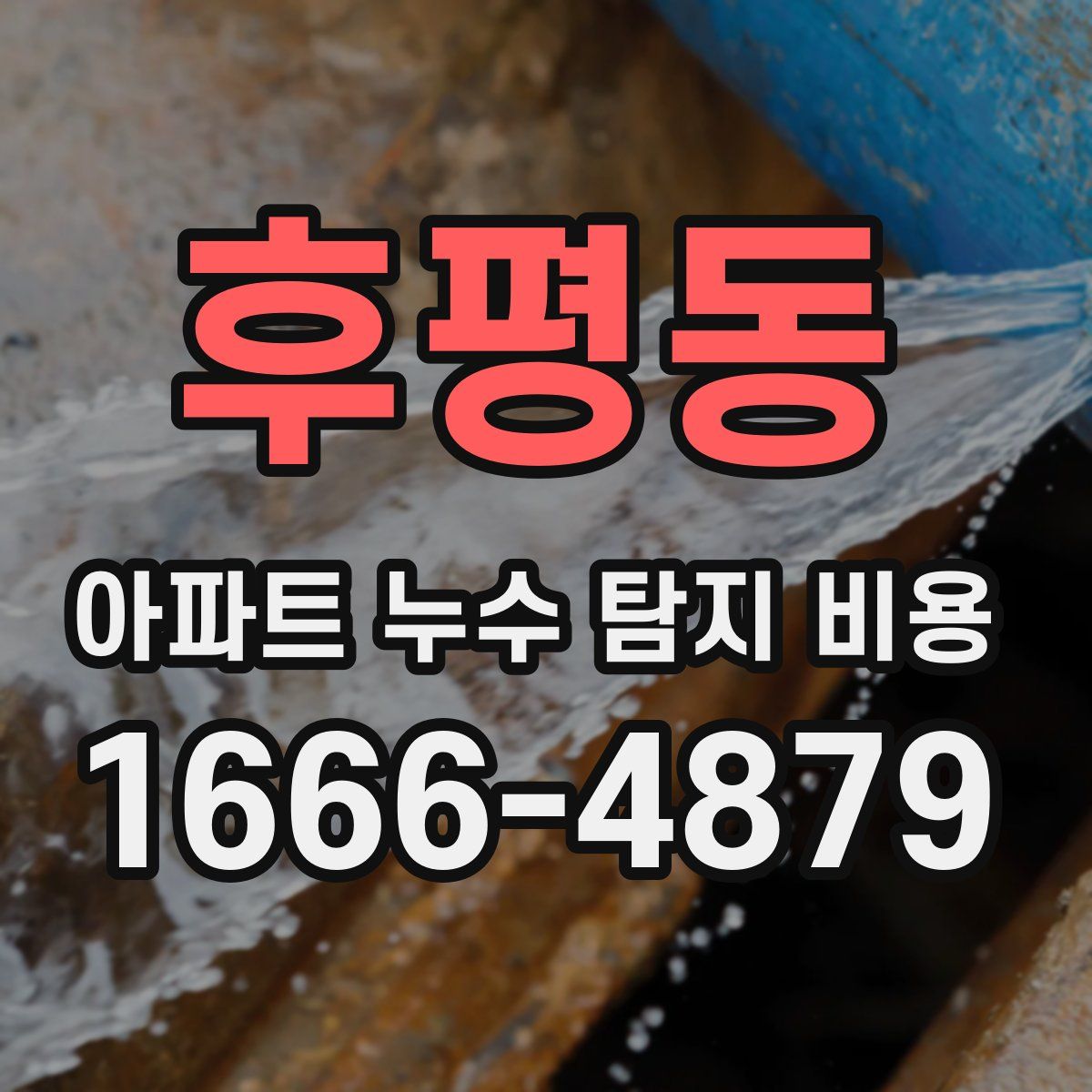 후평동 아파트 누수 탐지 비용