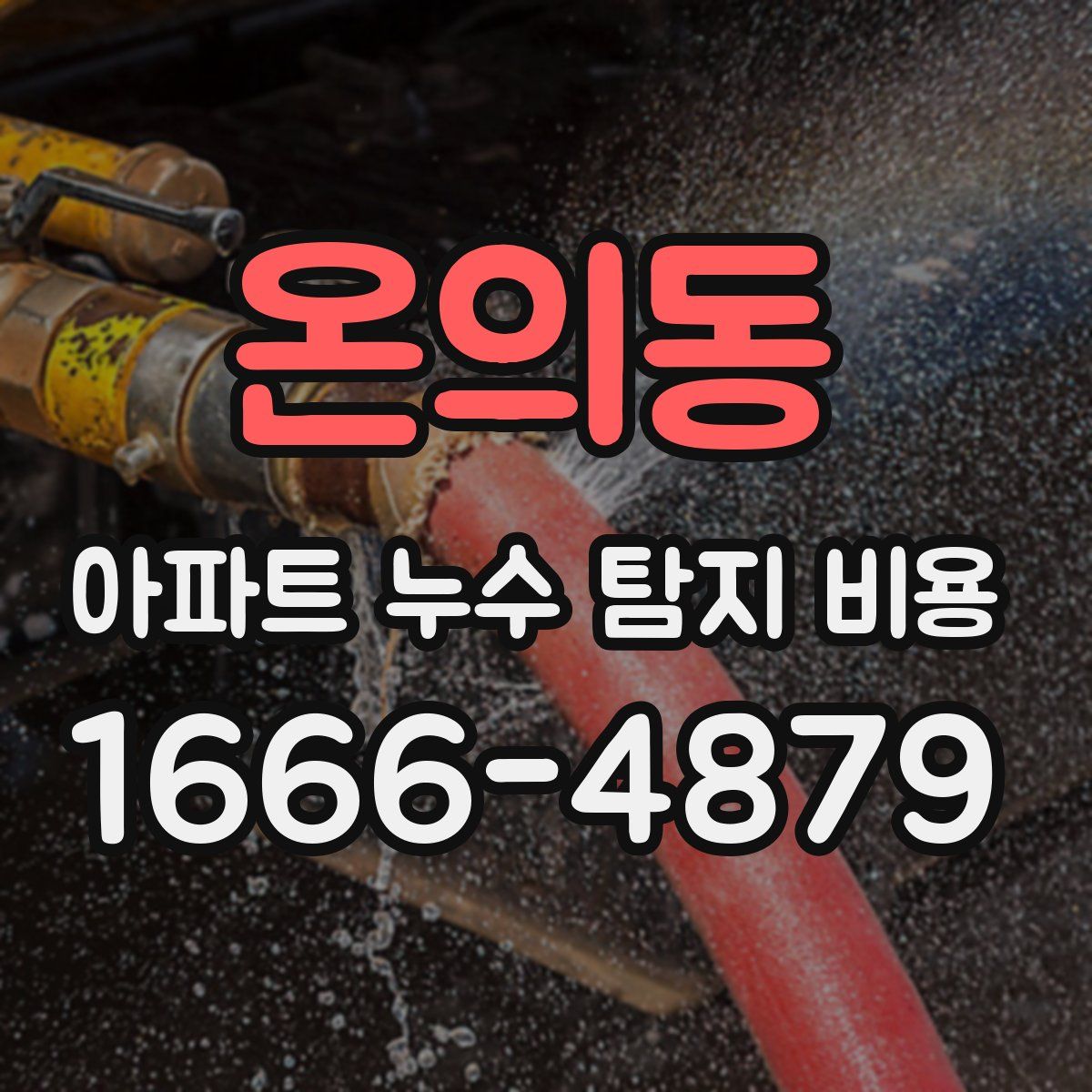 온의동 아파트 누수 탐지 비용