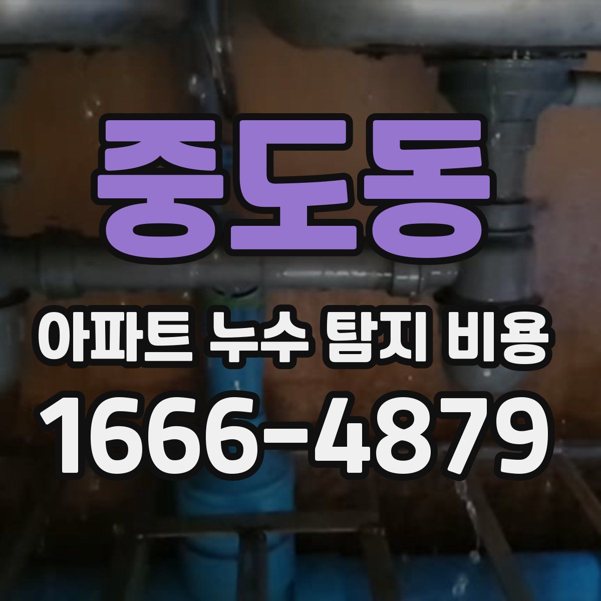중도동 아파트 누수 탐지 비용