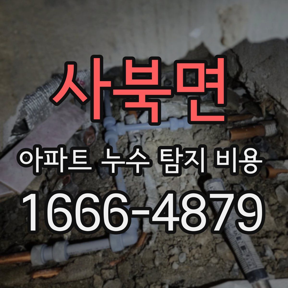 사북면 아파트 누수 탐지 비용