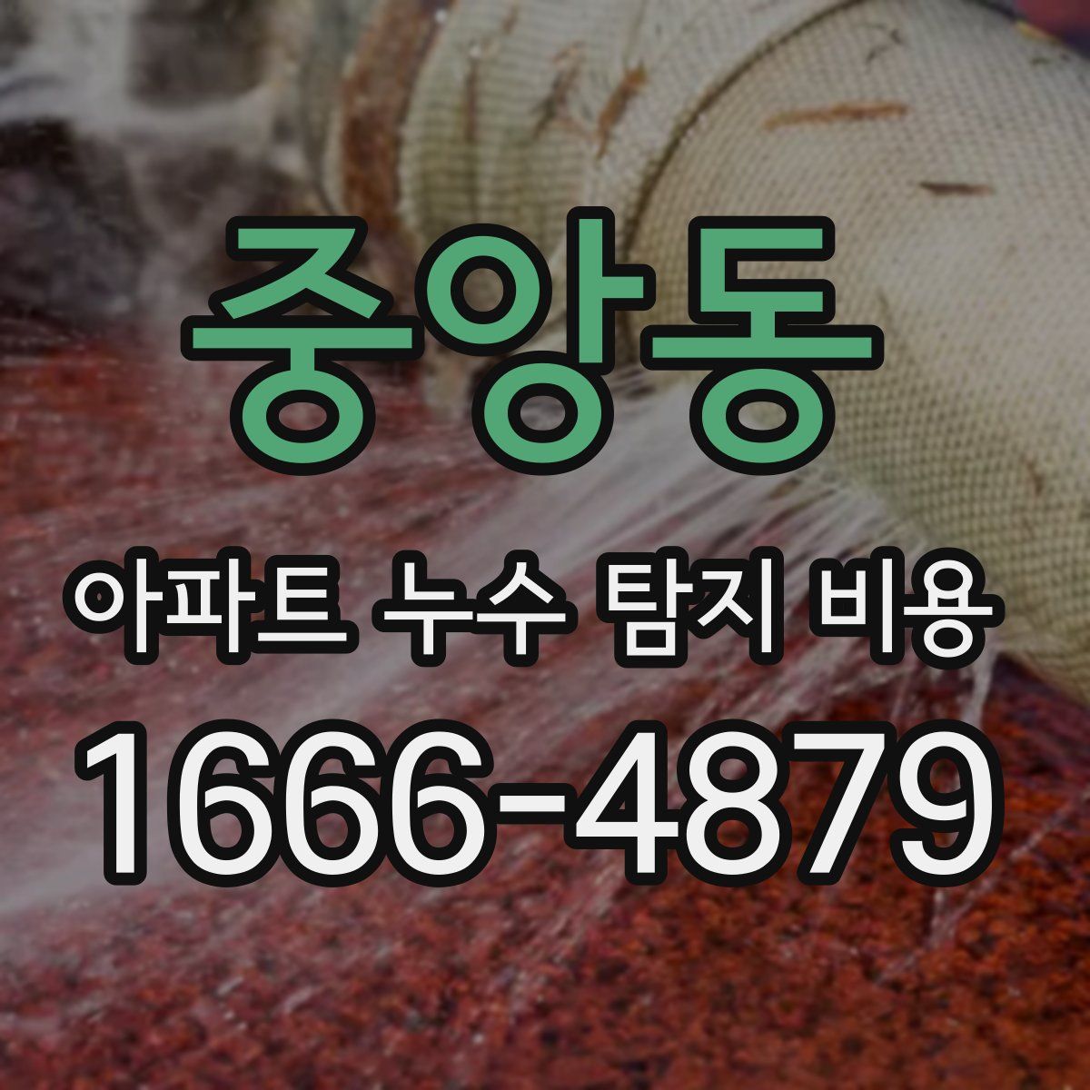 중앙동 아파트 누수 탐지 비용