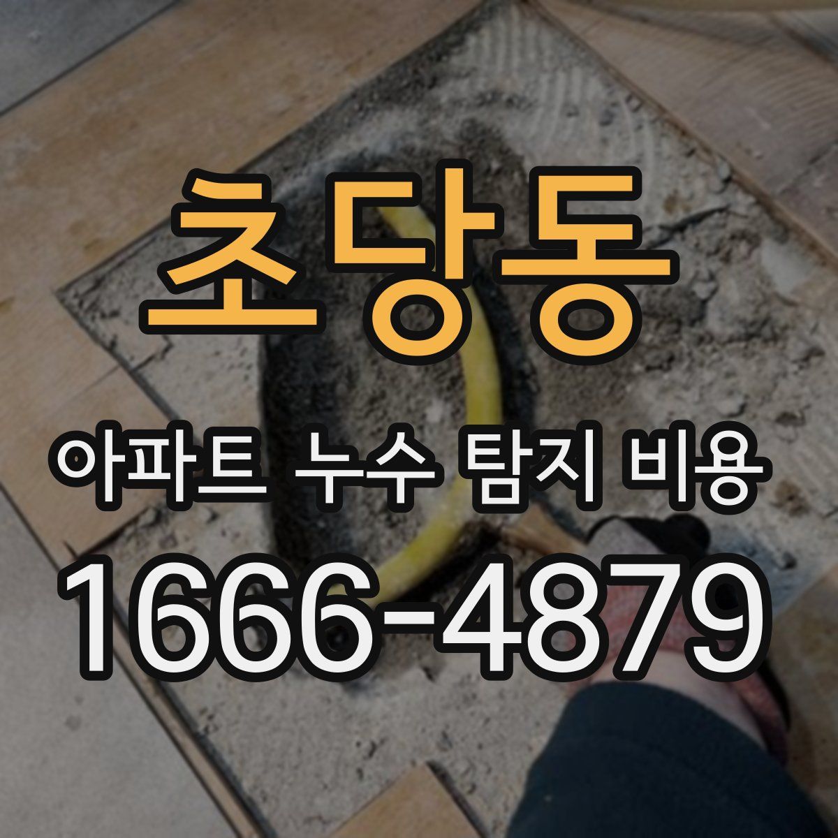 초당동 아파트 누수 탐지 비용