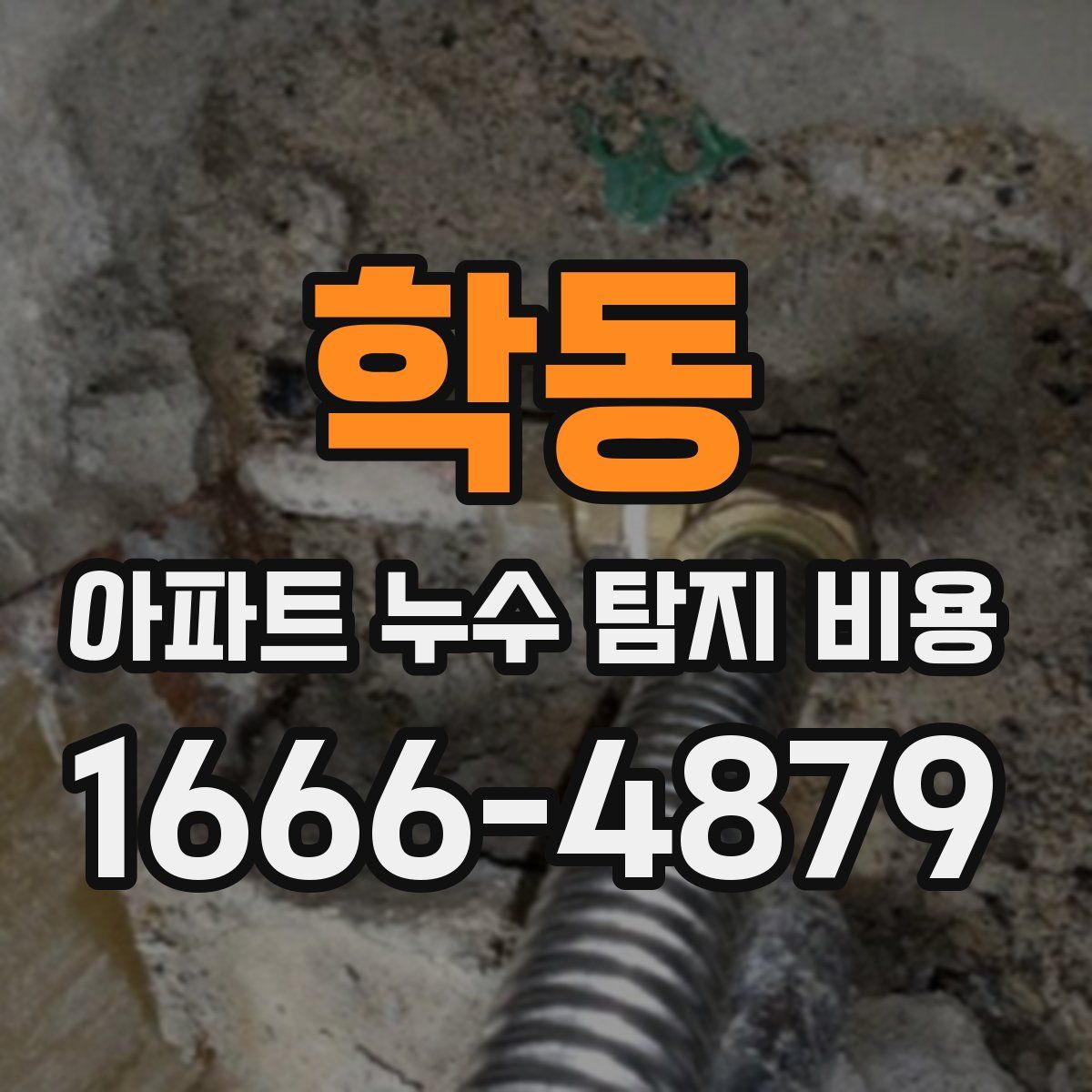 학동 아파트 누수 탐지 비용