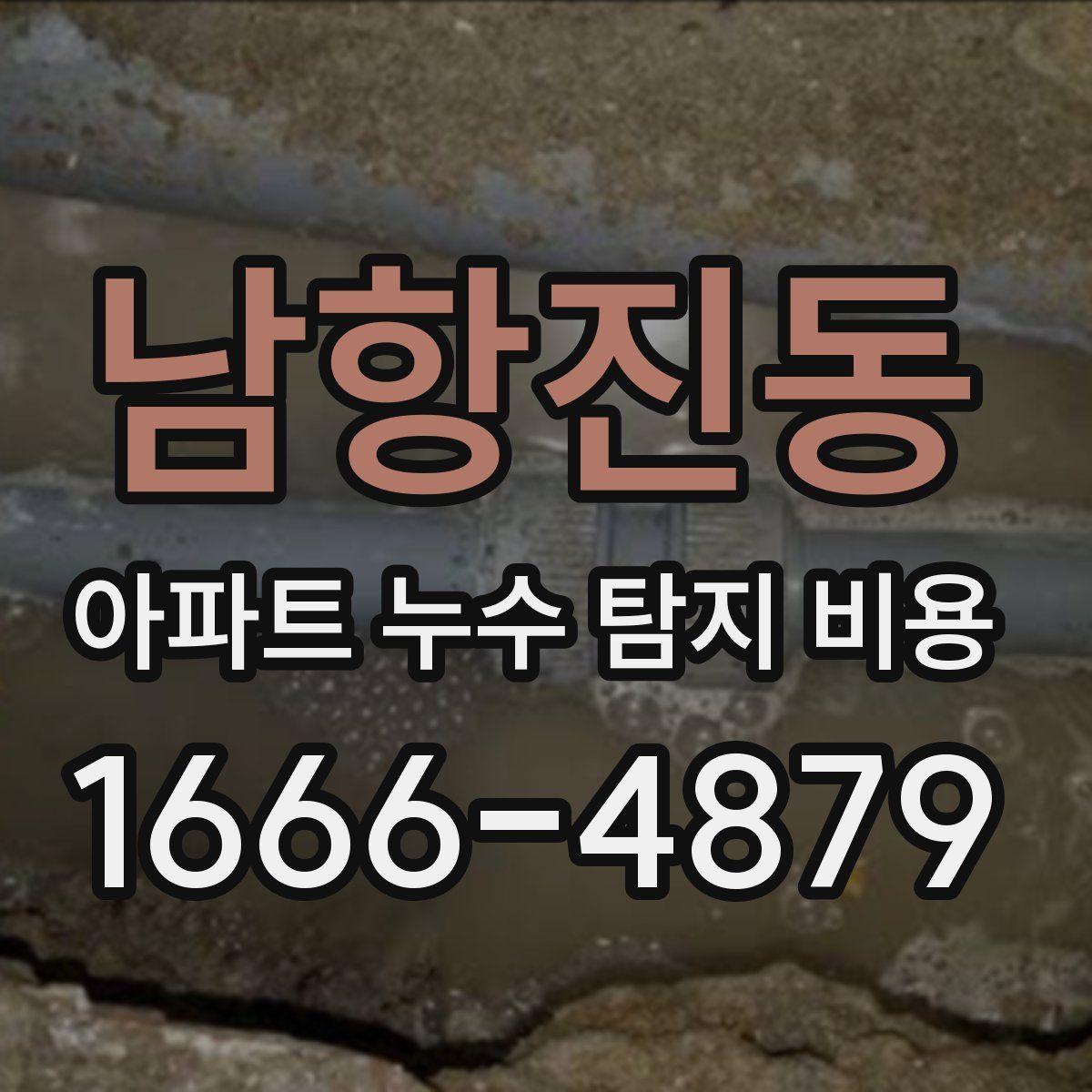 남항진동 아파트 누수 탐지 비용