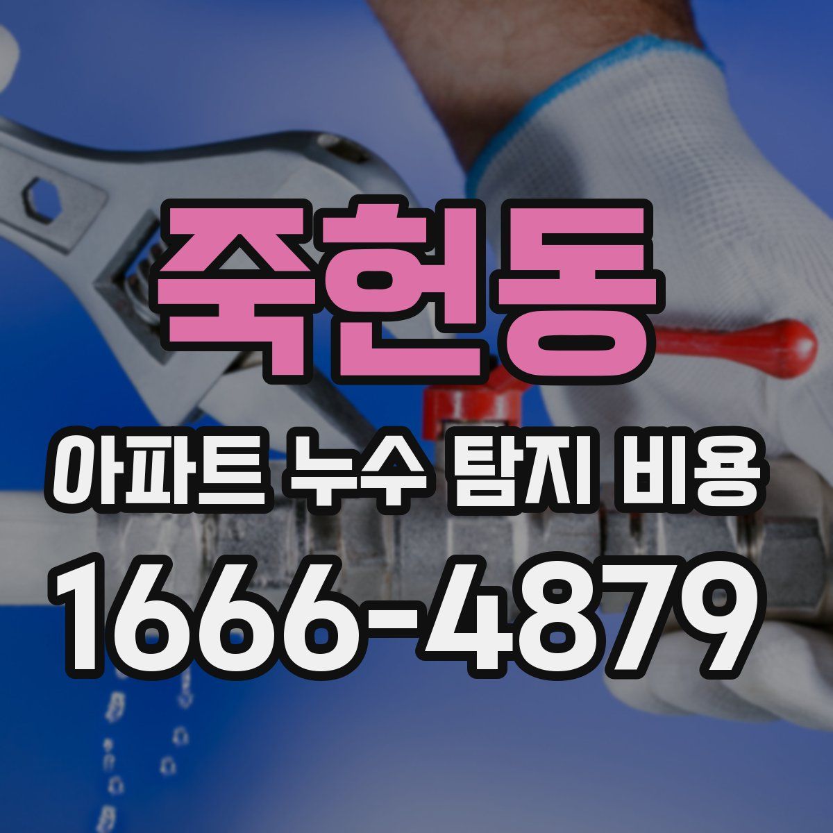죽헌동 아파트 누수 탐지 비용