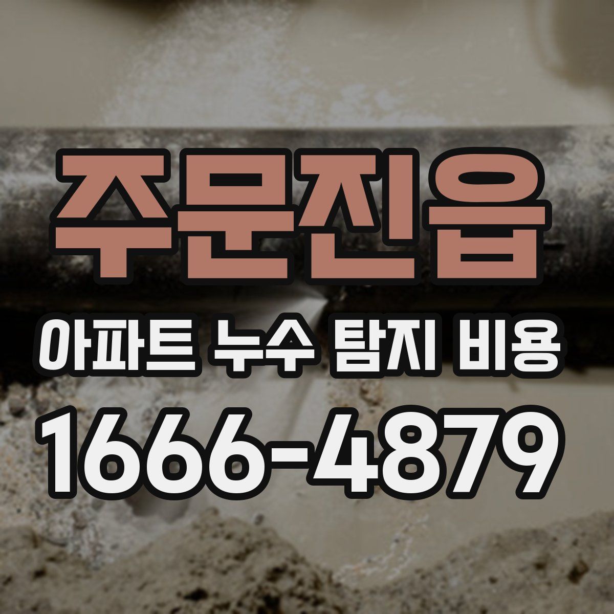 주문진읍 아파트 누수 탐지 비용