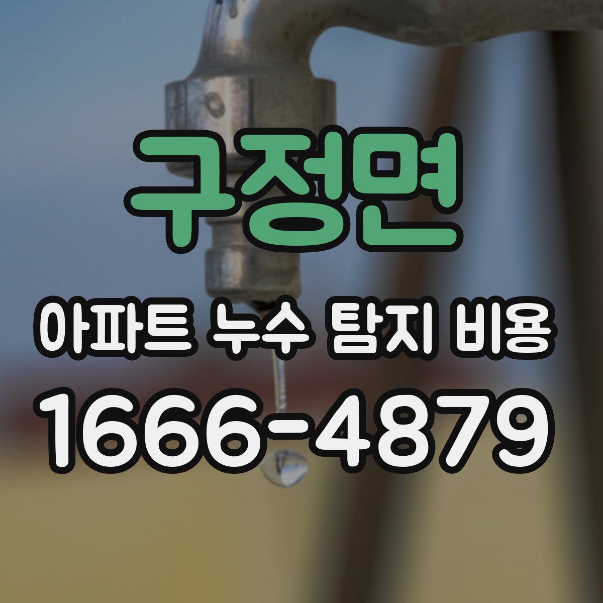 구정면 아파트 누수 탐지 비용