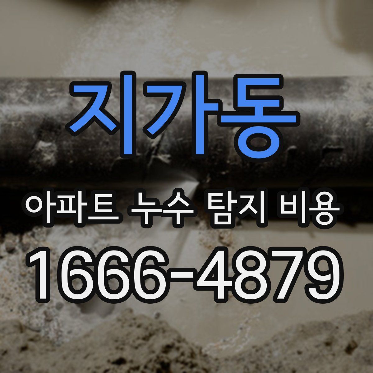지가동 아파트 누수 탐지 비용