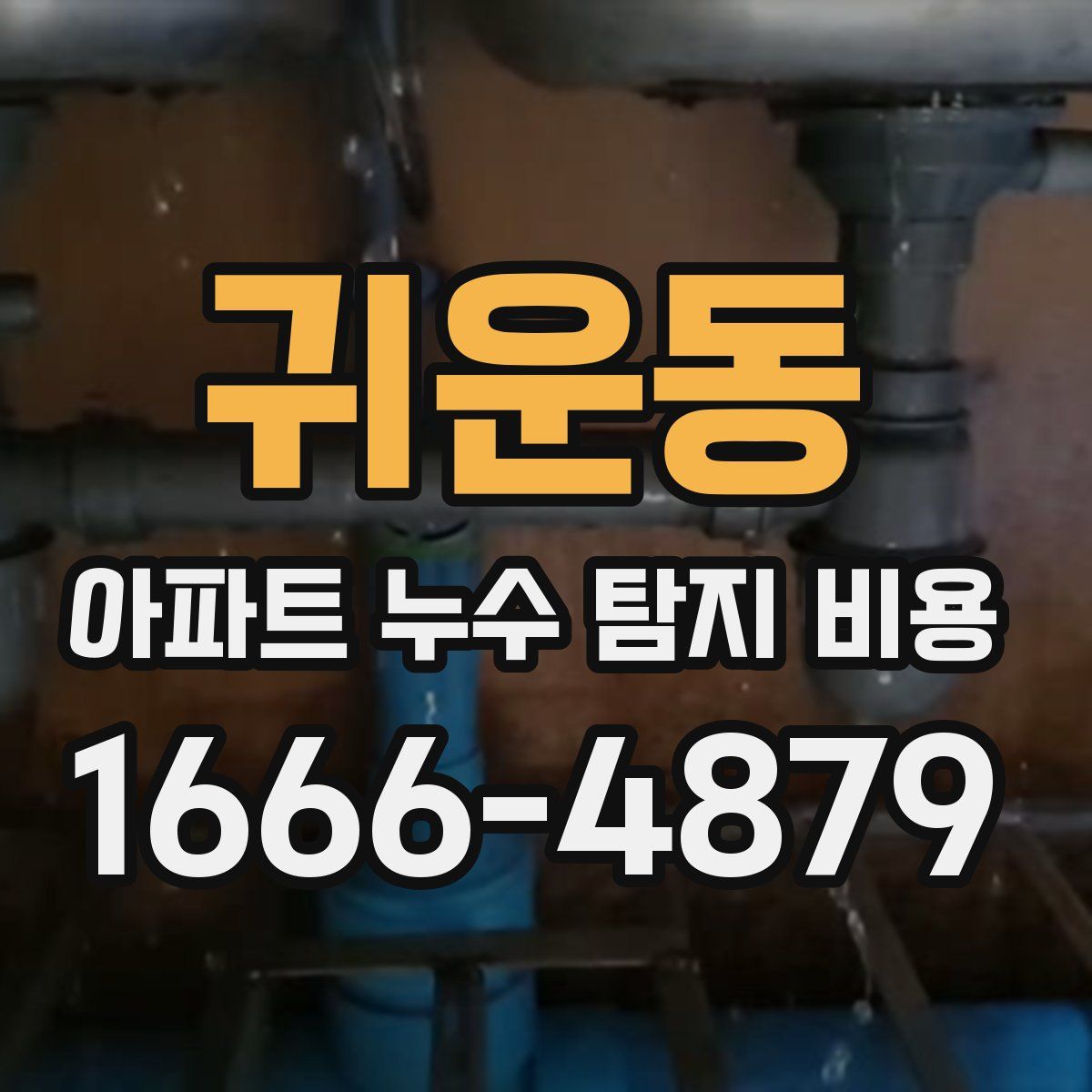 귀운동 아파트 누수 탐지 비용