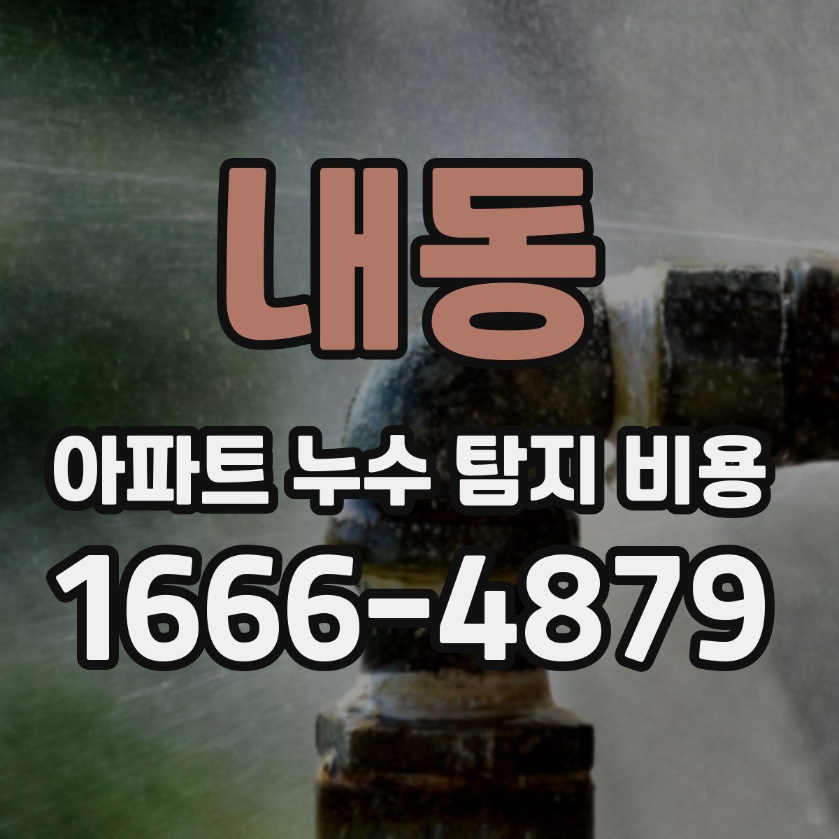 내동 아파트 누수 탐지 비용
