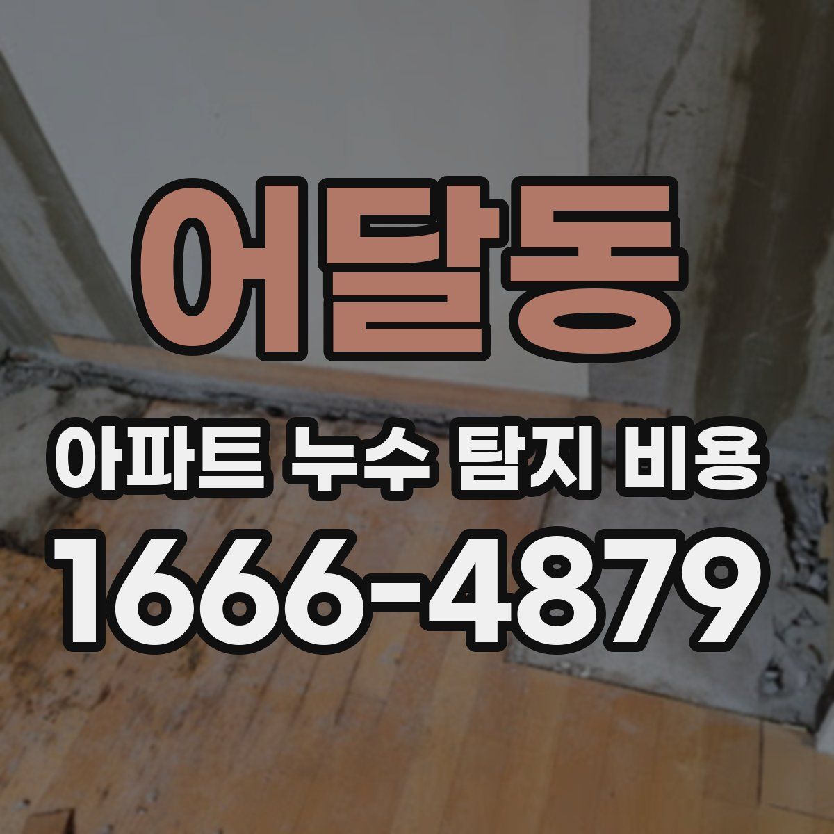 어달동 아파트 누수 탐지 비용