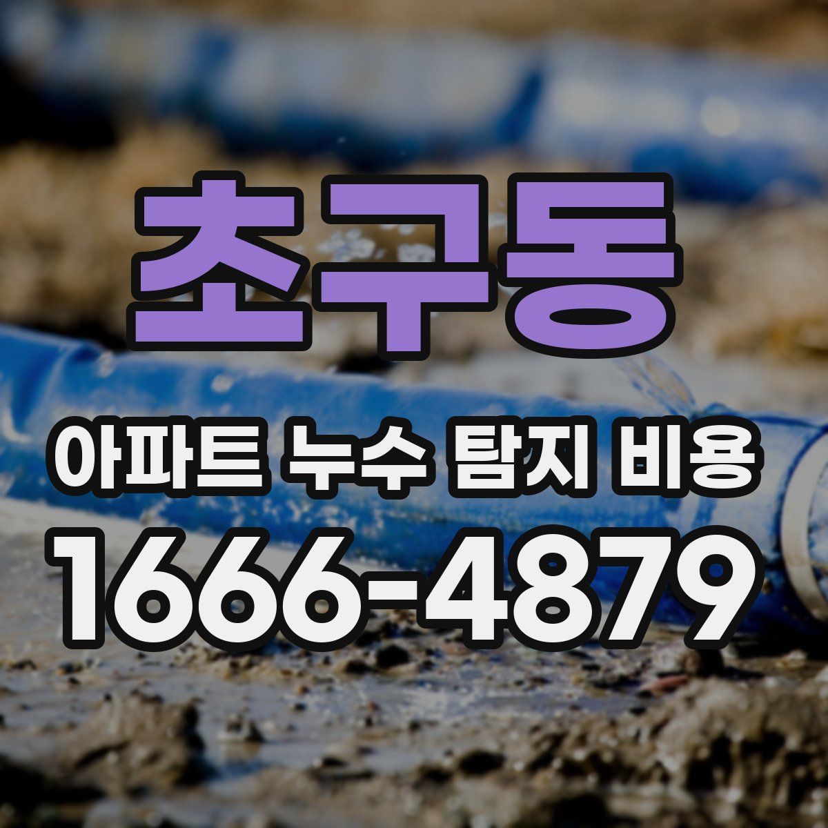 초구동 아파트 누수 탐지 비용