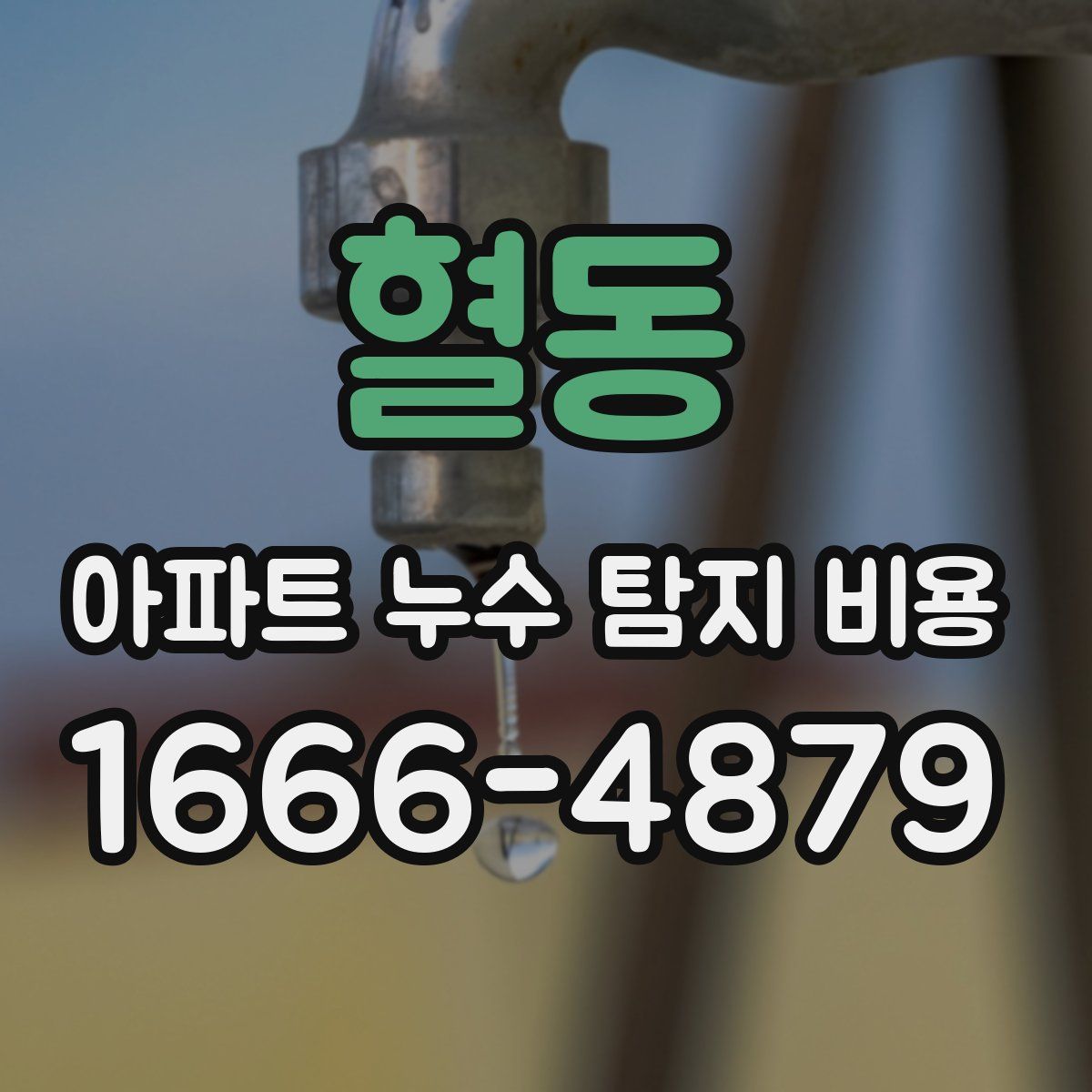 혈동 아파트 누수 탐지 비용