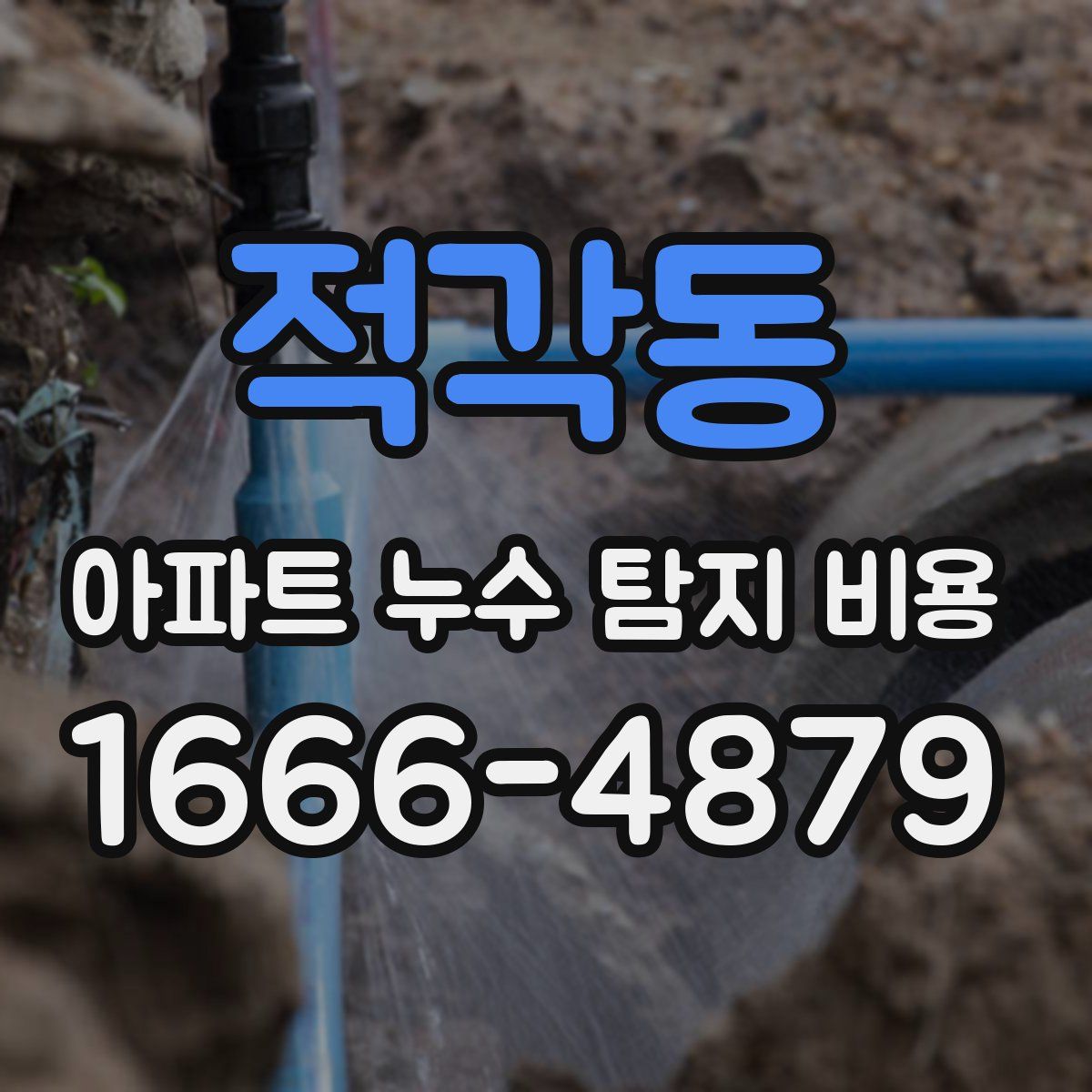 적각동 아파트 누수 탐지 비용